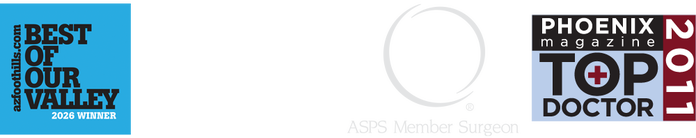 AZFoothills Best of Our Valley 2026 - ASAPS member - ASPS member - Phoenix Magazine Top Doc 2011